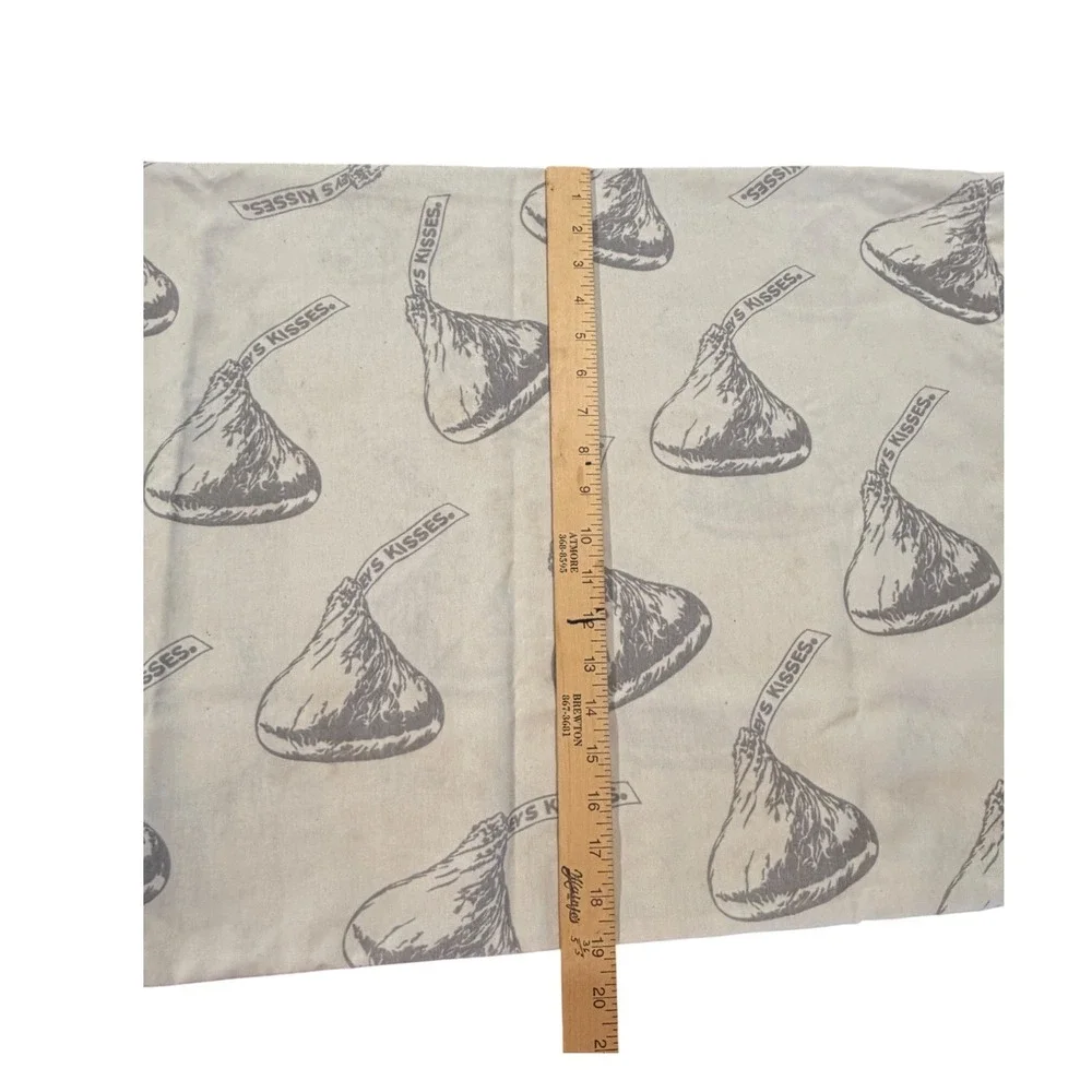 Vintage Hershey's Kisses Pillowcases Set of 2 Chocolate Candy Novelty AS IS